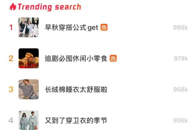 目前小红书的热搜已没有与娱乐产业有关的词条。