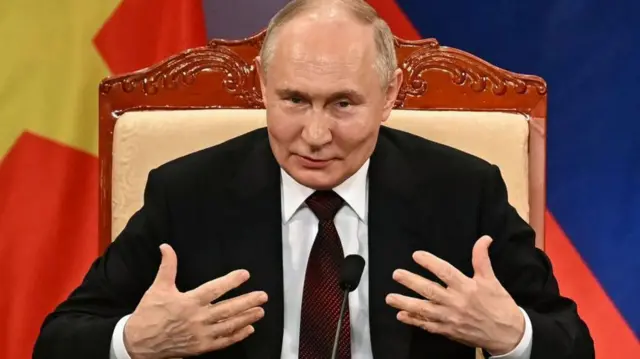 プーチン氏、韓国に警告 ウクライナへの武器供与めぐり - BBC.com