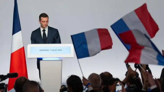 ਨੈਸ਼ਨਲ ਰੈਲੀ ਪਾਰਟੀ ਦੇ ਪ੍ਰਧਾਨ ਜੌਰਡਨ ਬਾਰਡੇਲਾ