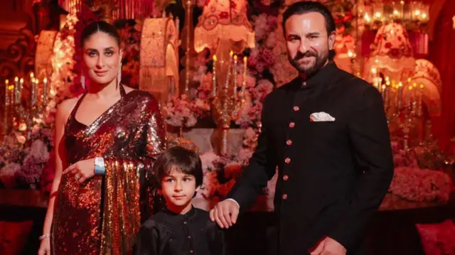  ਕਰੀਨਾ ਅਤੇ ਸੈਫ਼ ਅਲੀ ਖ਼ਾਨ ਆਪਣੇ ਬੇਟੇ ਨਾਲ 