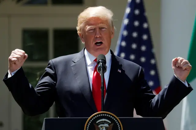Donald Trump na Casa Branca em 2018