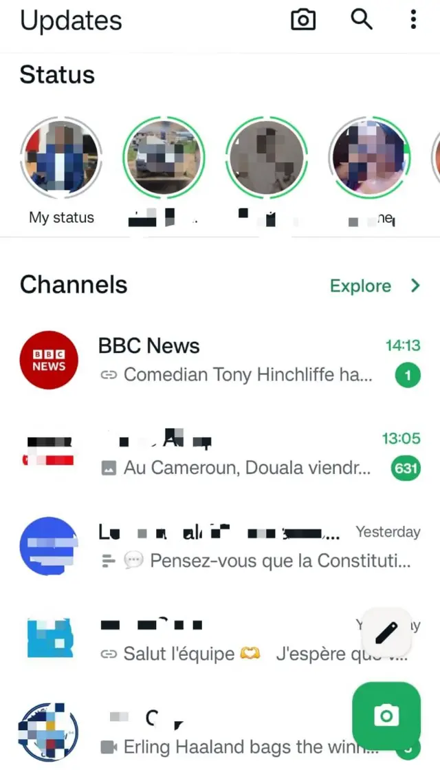 La nouvelle configuration des statuts Whatsapp