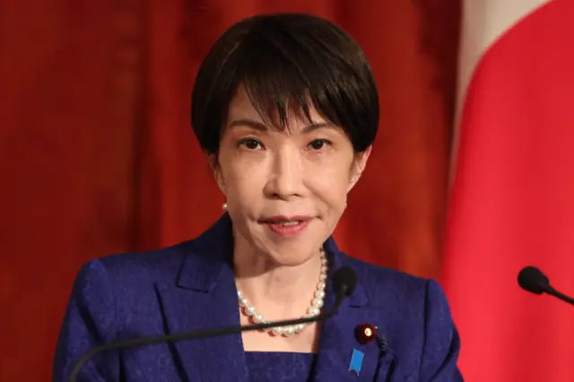 A primeira-ministra do Japão, Sanae Takaichi