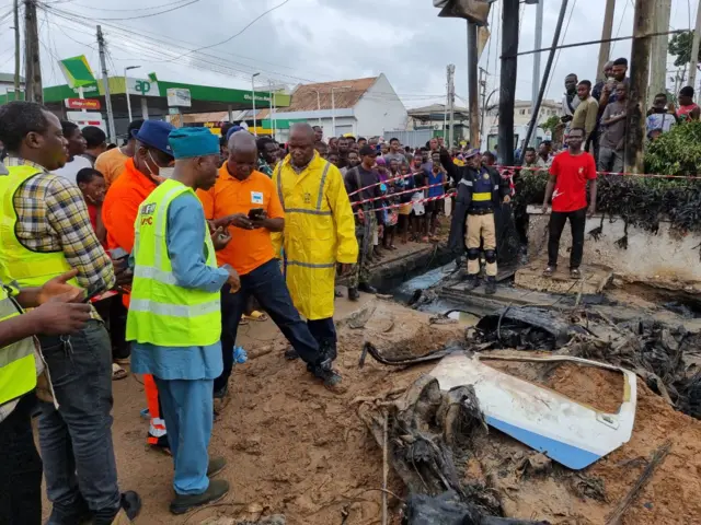 Di helicopter wey crash