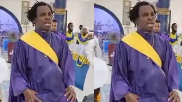 Oluṣọ Aguntan Oluwaseun fi agbada rẹ bo ọmọ ijọ lori