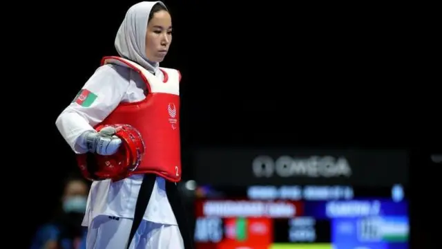 ذکیه خدادادی، تکواندو کار پناهجو از افغانستان