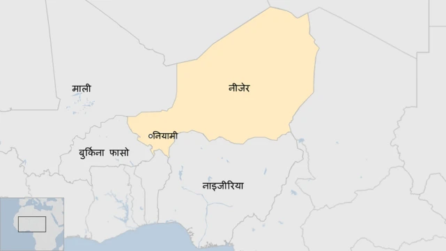 नीजेर का नक्शा