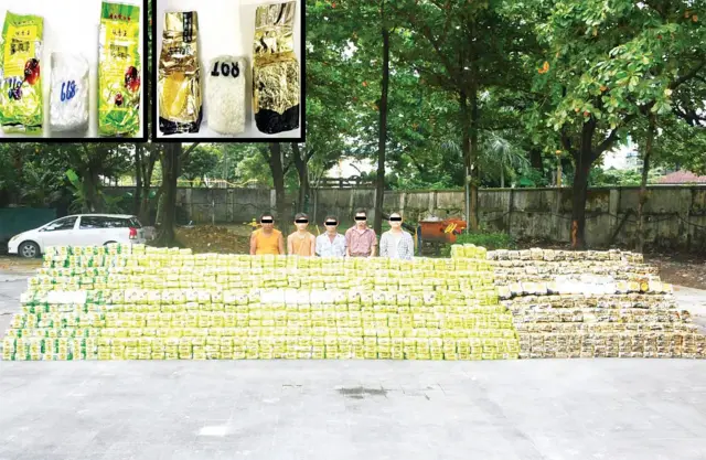 ရန်ကုန်တိုင်း၊ ရွှေပြည်သာနဲ့ ကွမ်းခြံကုန်းမြို့နယ်တွေမှာ ဖမ်းဆီးရမိတဲ့ မူးယစ်ဆေးဝါးတွေနဲ့ မူးယစ်ဆေးဂိုဏ်းဝင်တွေ