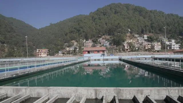 सुन्दरीजलस्थित मेलम्चीको पानी जम्मा गर्ने ठाउँ 