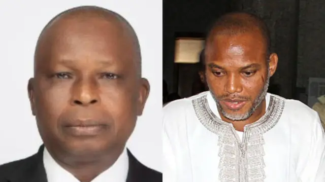 Foto Ọkaiwu ukwu Naịjirịa na Nnamdi Kanu