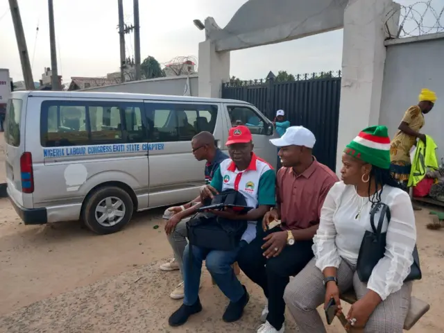 NLC members for Ado-Ekiti carry waka go NERC office