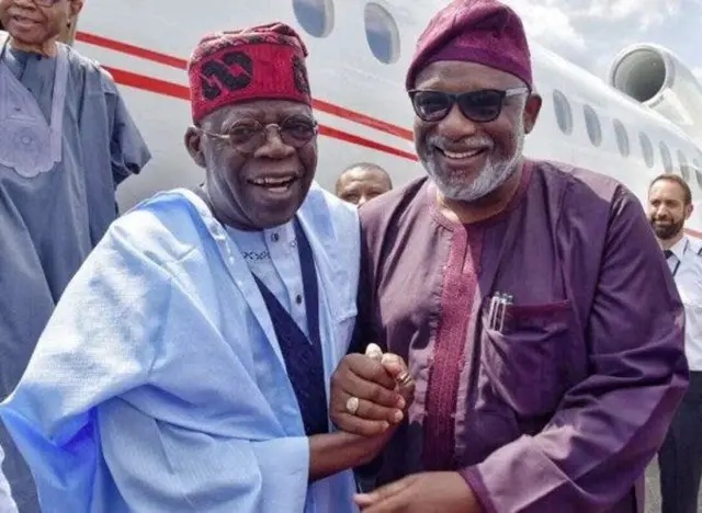 Aarẹ Tinubu pẹlu Rotimi Akeredolu