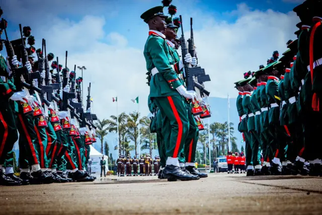 Military parade for Nigeria independence day celebration 2022