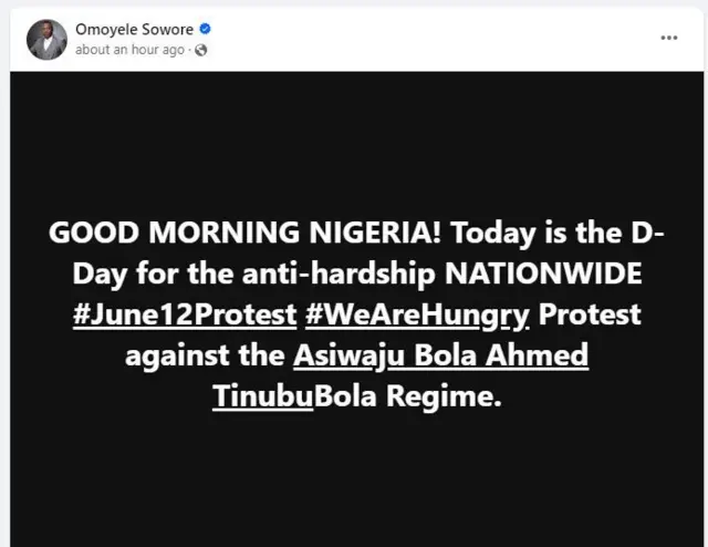 Ikede pe iwọde yoo waye