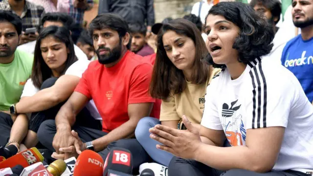 రెజ్లర్ల నిరసన