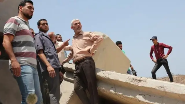 साल 2017 में मिस्र की सीमा पर याह्या सिनवार