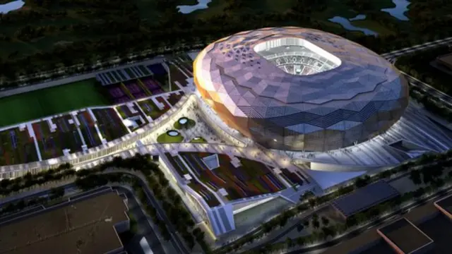 Foto of one of di stadium dem go use for di World Cup