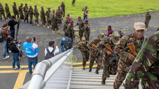 Ingabo za Kenya zatashye ziburamo umusirikare umwe wishwe arashwe mu Ukwakira (10) uyu mwaka i Kanyamahoro hafi ya Kibumba