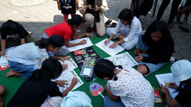 Perayaan HUT RI di kawasan Dago Elos, Kota Bandung.