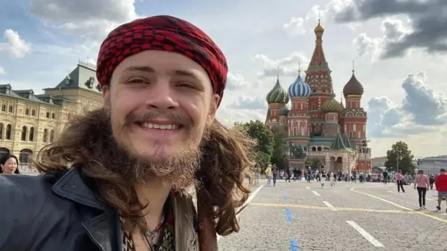 Фото Майкла Глосса на Красній площі в Москві 