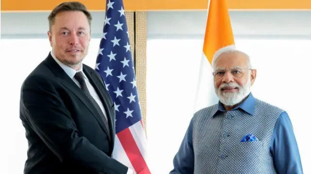 Musk ve Modi 