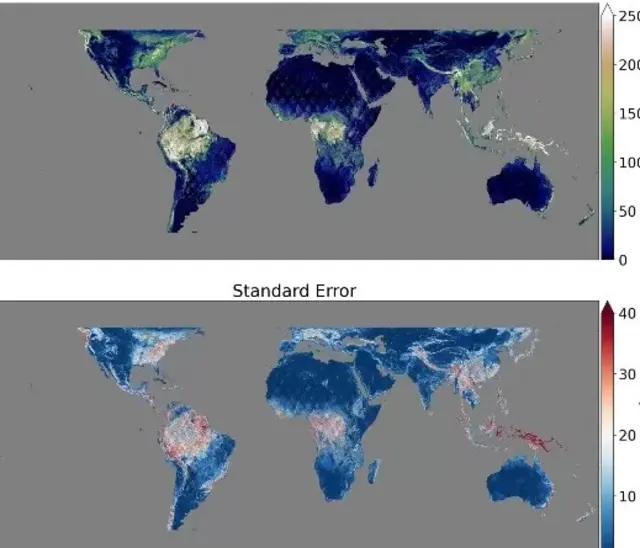 Visualisation des données de la GEDI