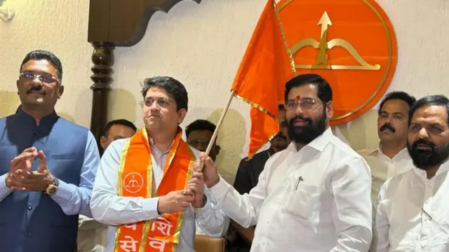 सुभाष देसाई, भूषण देसाई, उद्धव ठाकरे, एकनाथ शिंदे, शिवसेना