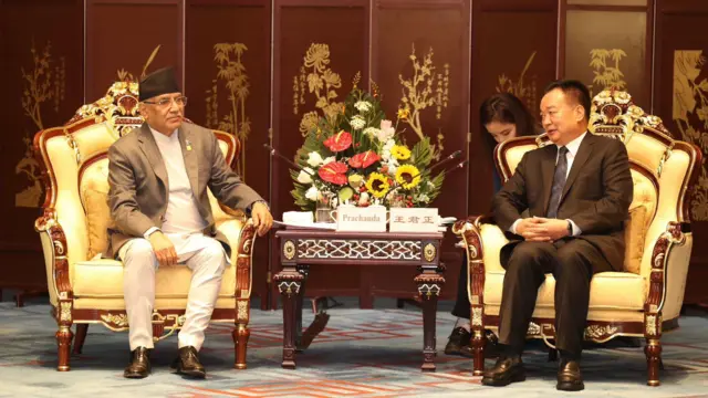 प्रचण्ड वाङ भेट (फाइल तस्बिर)