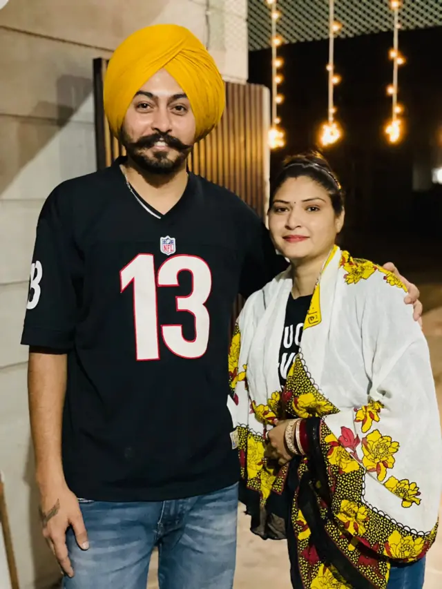 ਮਨਦੀਪ ਕੌਰ ਅਤੇ ਉਨ੍ਹਾਂ ਦੇ ਪਤੀ ਦੀ ਤਸਵੀਰ 