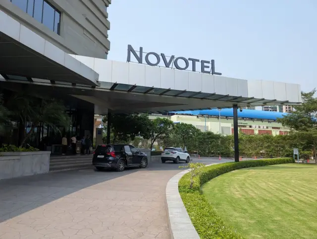 নিউটাউন এলাকায় যে হোটেলটিতে অমিত শাহ প্রচারে এসে ঘন ঘন ওঠেন