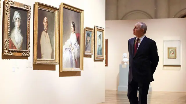 Prezydent Rosji Władimir Putin zwiedza Państwowe Muzeum Ermitażu — jedno z największych i najsłynniejszych muzeów sztuki na świecie,