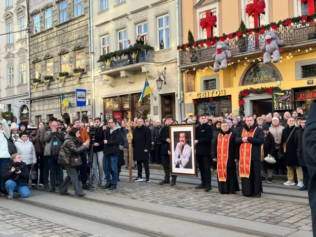 Прощання на площі Ринок у Львові