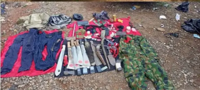 Ihe ndị a hụrụ n'akwụ ndị e chere bụ ndị Ipob/ESN n'Enugu-Ezike, 