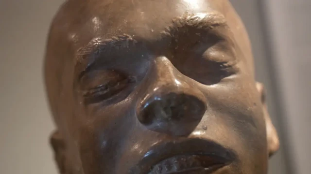 نمای نزدیک از ماسک چهره ویلیام کوردر