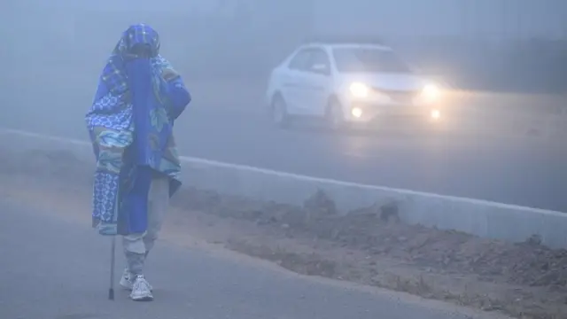 ዴልሂ ውስጥ ያለው ጭጋግ