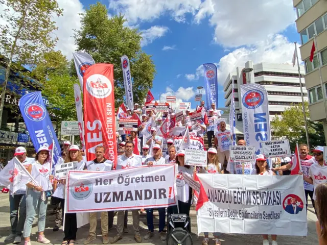 Anadolu Eğitim Sen ÖMK eylemi 