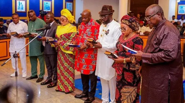 Rivers LG Council Chairmen taking oath of office 