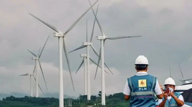 Eoliennes en Indonésie.