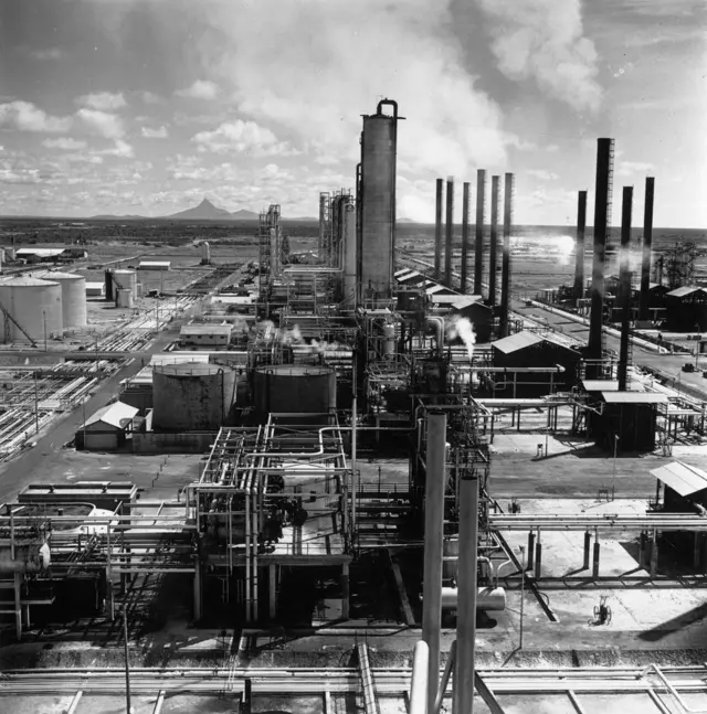 Refinería en Las Piedras, Península de Paraguaná, Venezuela