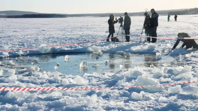 O meteoro de Chelyabinsk, que tinha apenas 20 metros de diâmetro