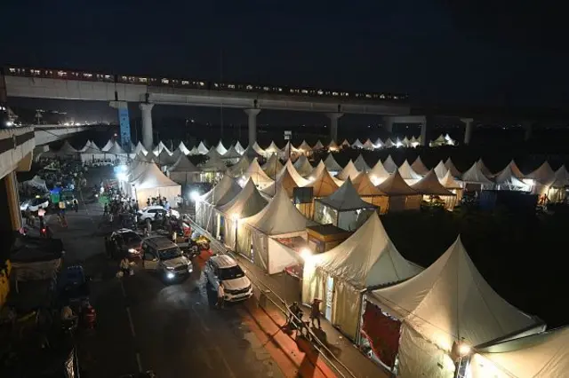 Flood affected people at Mayur Vihar Phase One Relief Camp as the water level of the River Yamuna rises , on September 4, 2025 in New Delhi