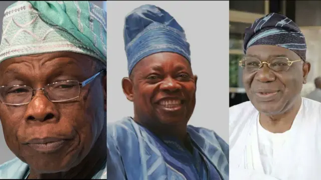 Aworan Ọbasanjọ, Abiọla ati Earnest Shonekan