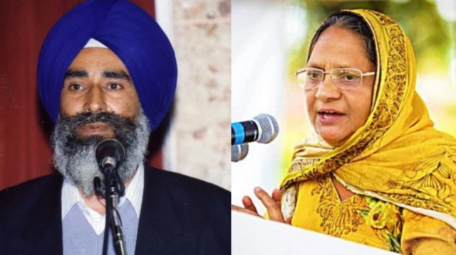 जसवंत सिंह खालड़ा (बाएं) और पत्नी परमजीत कौर खालड़ा (दाएं)