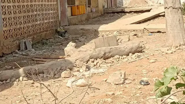 Ile ti àdó olóró wo ògiri rẹ nilu Offa