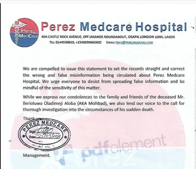 Ozi si Perez Hospital