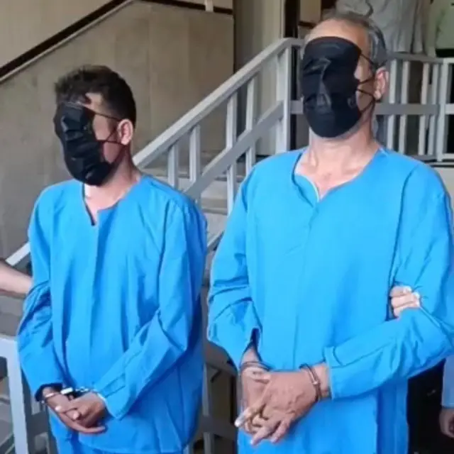 تصویر دو فردی که رسانههای ایران بعنوان متهمان پرونده قتل الهه حسیننژاد منتشر کردهاند