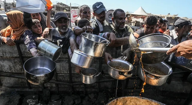 Distribution de nourriture à Gaza