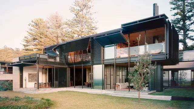 해변 주택의 모습 