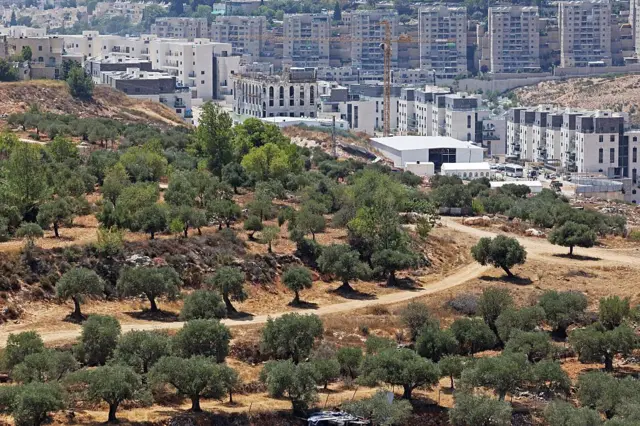 تصوریری از یک شهرک در بیت‌المقدس شرقی