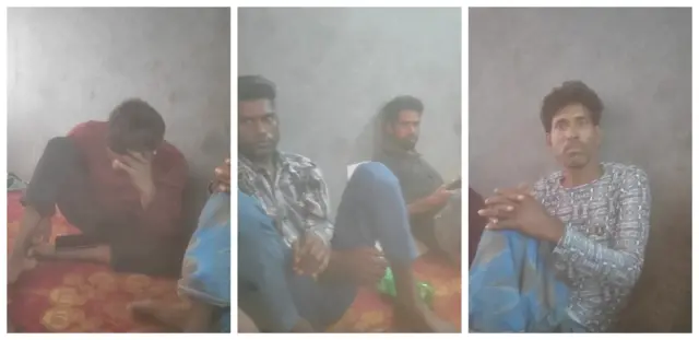 অস্থায়ী শিবিরের ভেতরে এই আটক হওয়া ব্যক্তিদের কয়েকদিন আগে দেখতে পেয়েছিলেন আইনজীবী সুপান্থ সিনহা